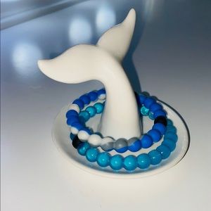 set of two lokai bracelets (“shark” & “water”)
